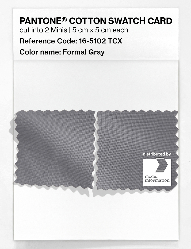 Artikelbild 4 des Artikels “PANTONE® COTTON SWATCH CARD 16-5102 TCX Formal Gray “
