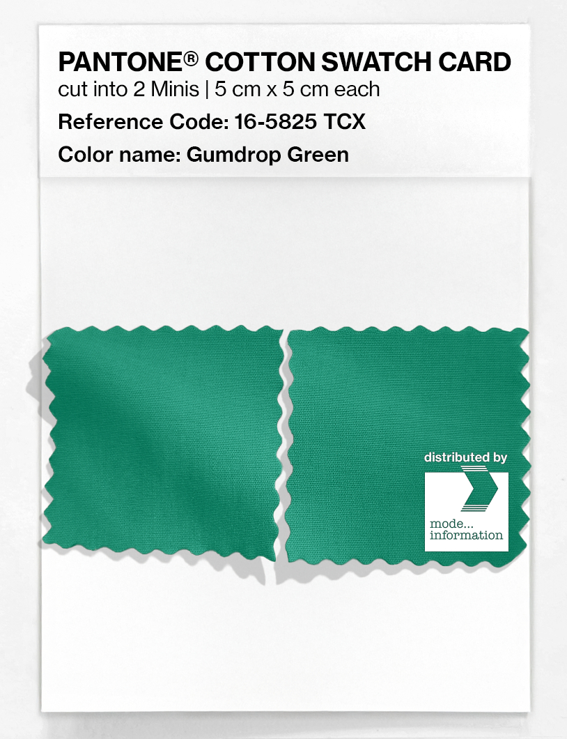Artikelbild 4 des Artikels “PANTONE® COTTON SWATCH CARD 16-5825 TCX Gumdrop Green “