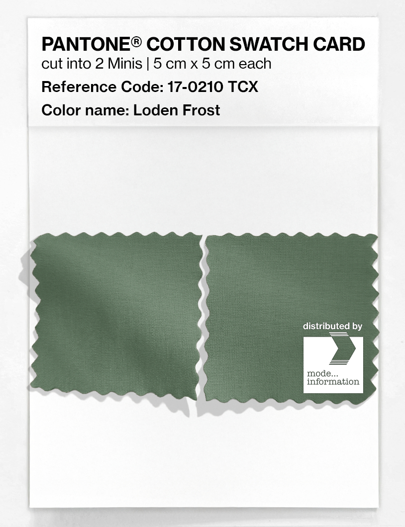 Product image 4 of the product “PANTONE® COTTON SWATCH CARD 17-0210 TCX Loden Frost ”