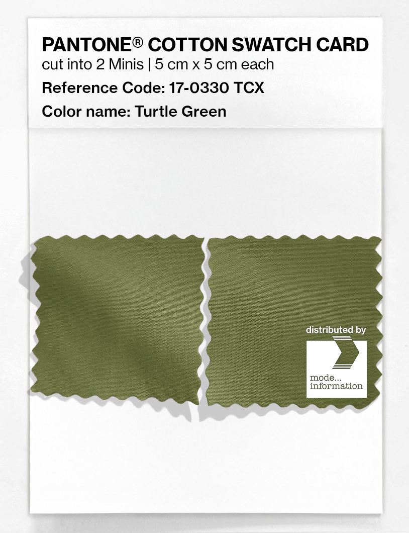 Artikelbild 4 des Artikels “PANTONE® COTTON SWATCH CARD 17-0330 TCX Turtle Green “