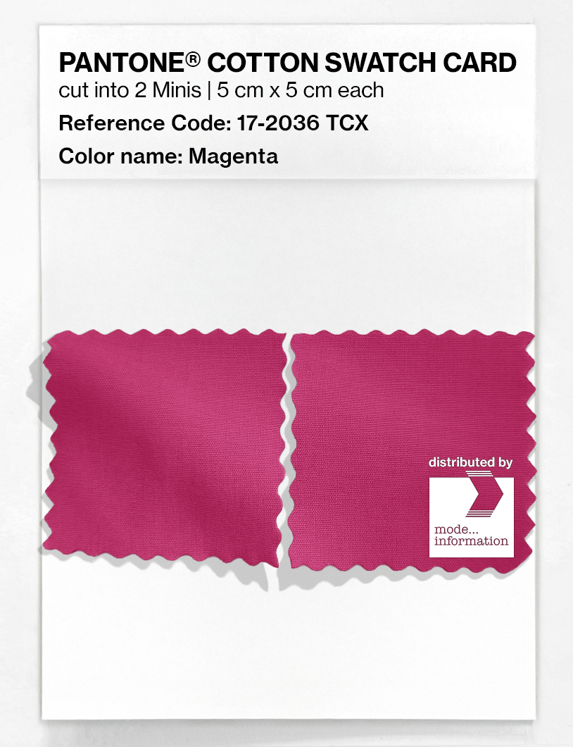 Artikelbild 4 des Artikels “PANTONE® COTTON SWATCH CARD 17-2036 TCX Magenta “