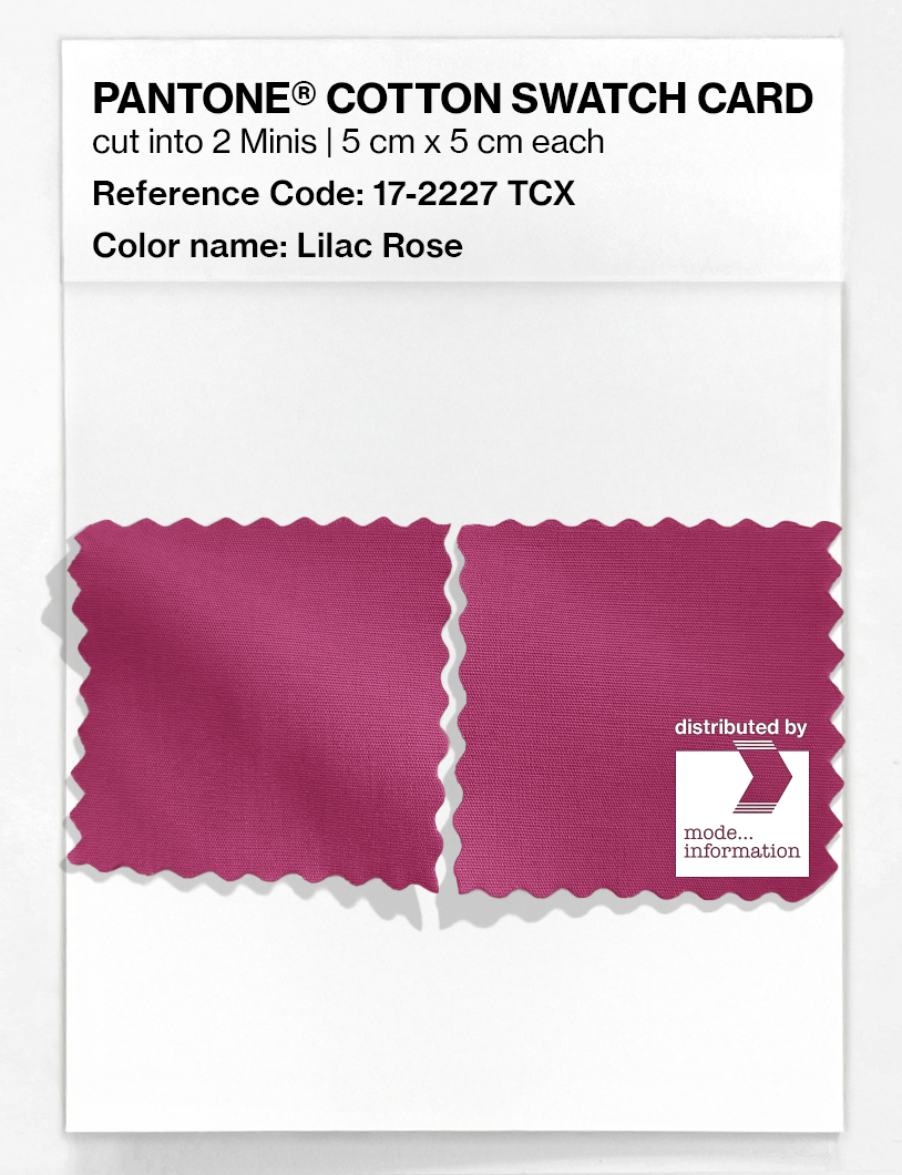 Product image 4 of the product “PANTONE® COTTON SWATCH CARD 17-2227 TCX Lilac Rose ”