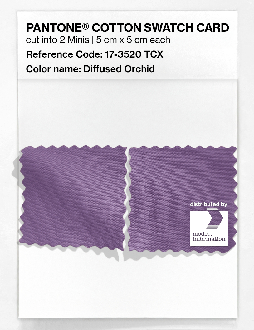 Product image 4 of the product “PANTONE® COTTON SWATCH CARD 17-3520 TCX Diffused Orchid ”