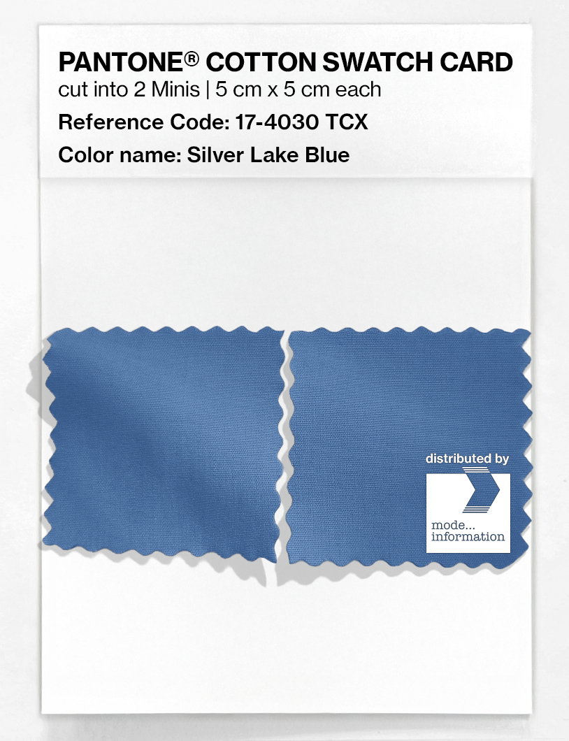 Product image 4 of the product “PANTONE® COTTON SWATCH CARD 17-4030 TCX Silver Lake Blue ”