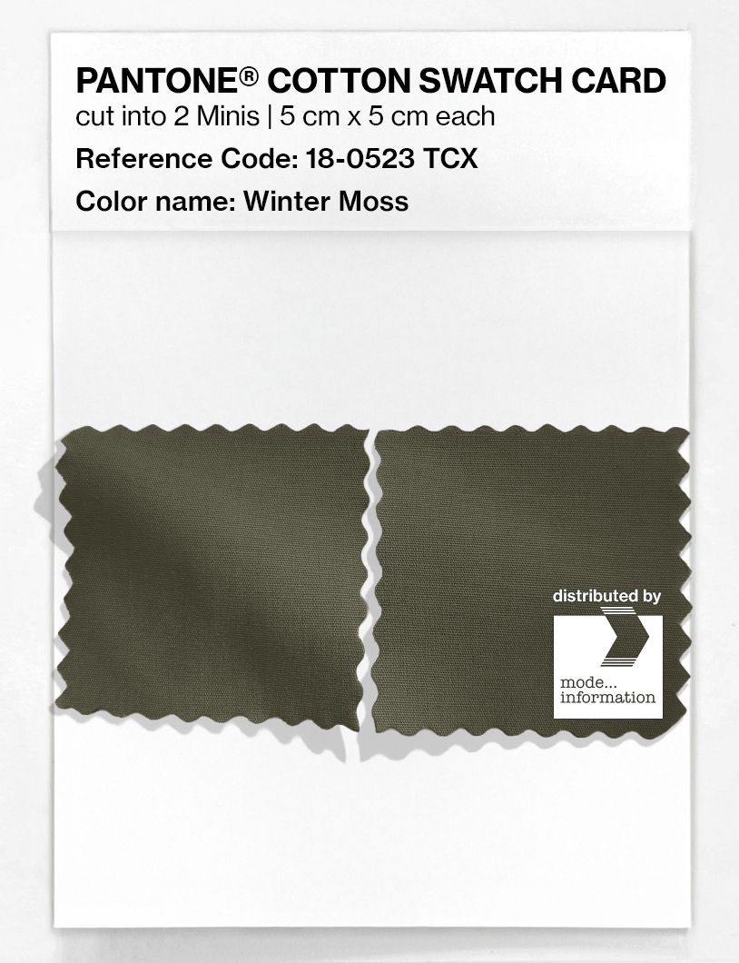 Artikelbild 4 des Artikels “PANTONE® COTTON SWATCH CARD 18-0523 TCX Winter Moss “
