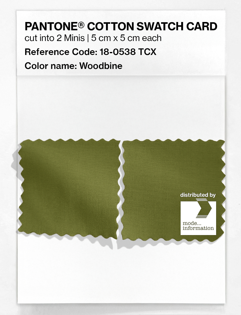 Product image 4 of the product “PANTONE® COTTON SWATCH CARD 18-0538 TCX Woodbine ”