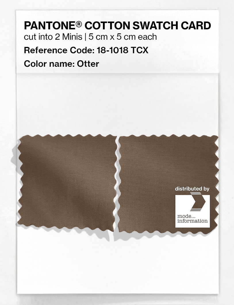 Product image 4 of the product “PANTONE® COTTON SWATCH CARD 18-1018 TCX Otter ”