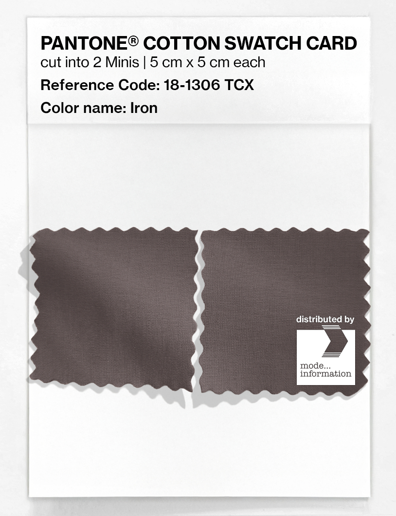 Product image 4 of the product “PANTONE® COTTON SWATCH CARD 18-1306 TCX Iron ”