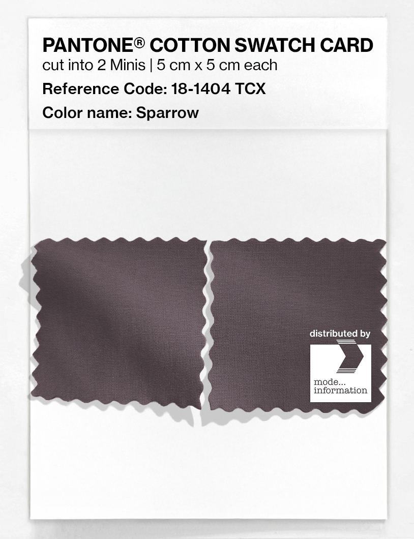 Product image 4 of the product “PANTONE® COTTON SWATCH CARD 18-1404 TCX Sparrow ”