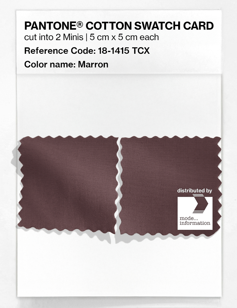 Artikelbild 4 des Artikels “PANTONE® COTTON SWATCH CARD 18-1415 TCX Marron “