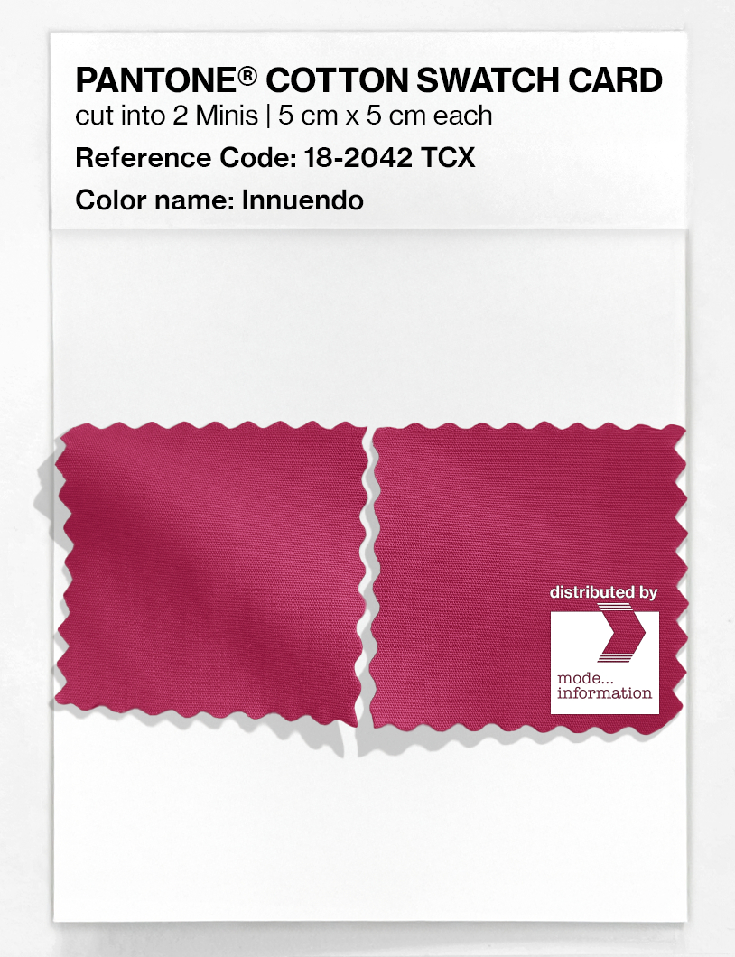 Product image 4 of the product “PANTONE® COTTON SWATCH CARD 18-2042 TCX Innuendo ”