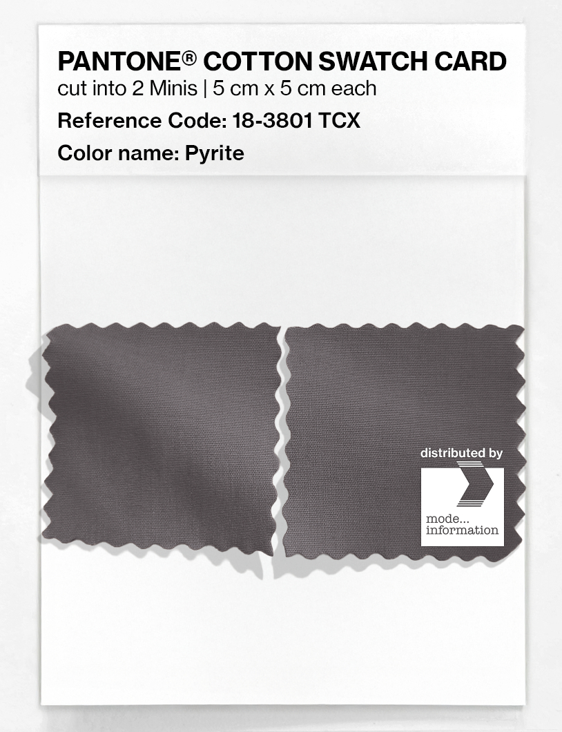 Product image 4 of the product “PANTONE® COTTON SWATCH CARD 18-3801 TCX Pyrite ”