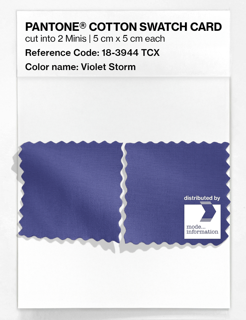 Product image 4 of the product “PANTONE® COTTON SWATCH CARD 18-3944 TCX Violet Storm ”