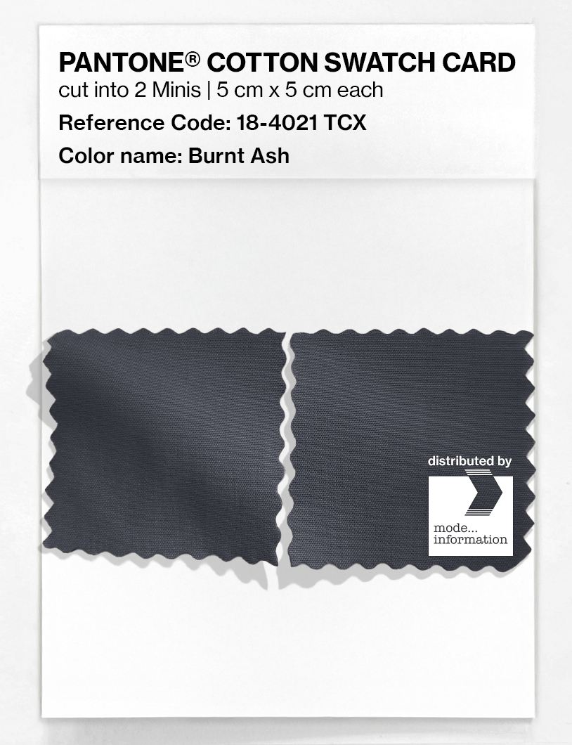Product image 4 of the product “PANTONE® COTTON SWATCH CARD 18-4021 TCX Burnt Ash ”
