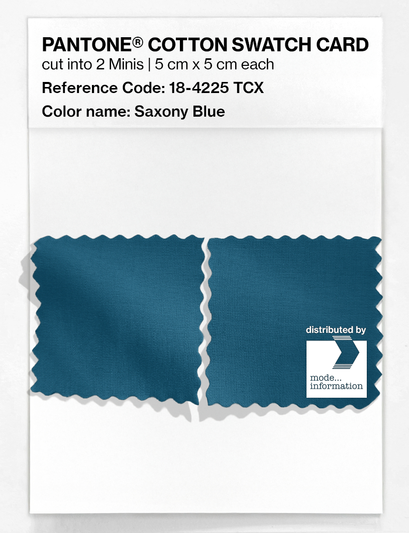 Artikelbild 4 des Artikels “PANTONE® COTTON SWATCH CARD 18-4225 TCX Saxony Blue “
