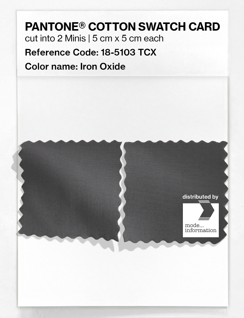 Product image 4 of the product “PANTONE® COTTON SWATCH CARD 18-5103 TCX Iron Oxide ”