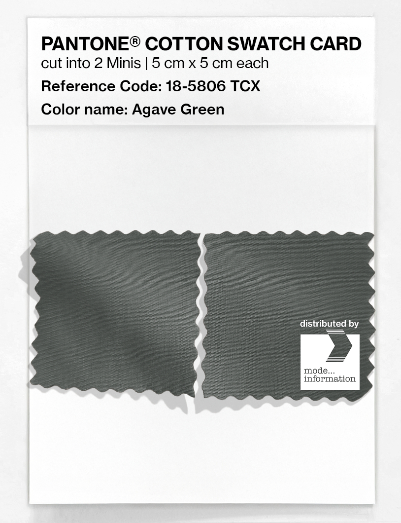 Product image 4 of the product “PANTONE® COTTON SWATCH CARD 18-5806 TCX Agave Green ”