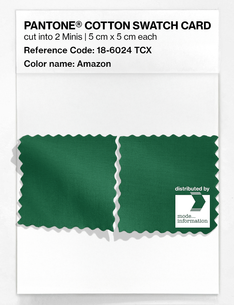 Product image 4 of the product “PANTONE® COTTON SWATCH CARD 18-6024 TCX Amazon ”