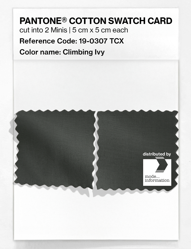 Product image 4 of the product “PANTONE® COTTON SWATCH CARD 19-0307 TCX Climbing Ivy ”