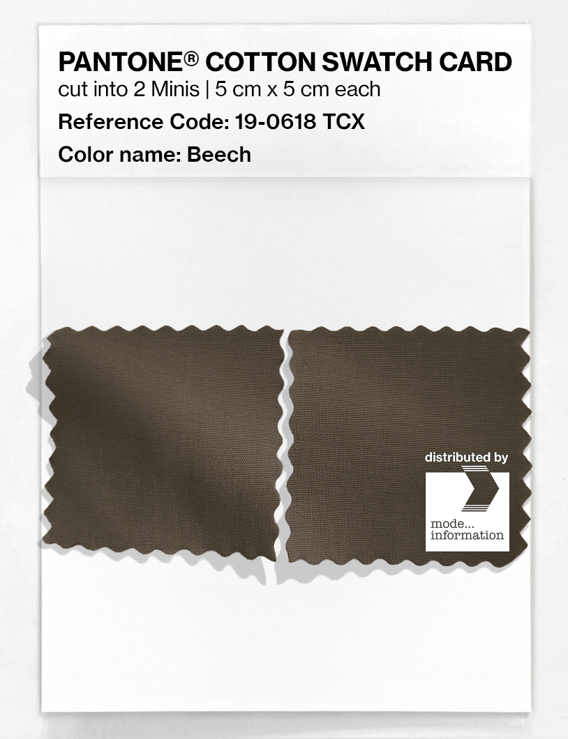 Product image 4 of the product “PANTONE® COTTON SWATCH CARD 19-0618 TCX Beech ”