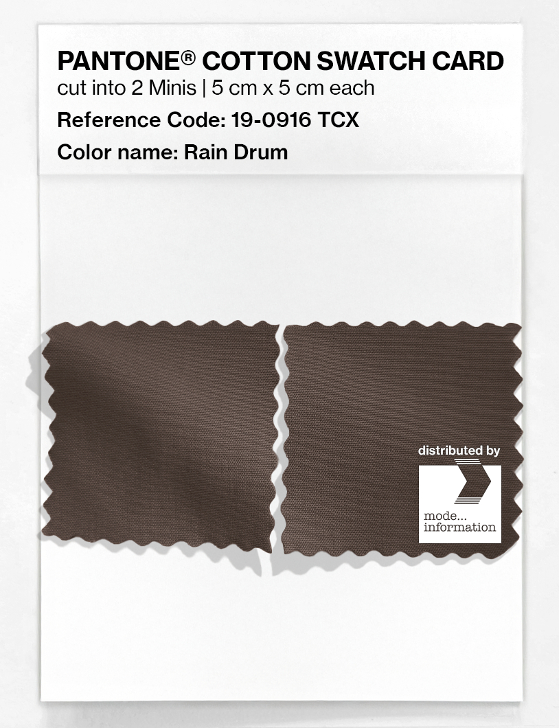 Product image 4 of the product “PANTONE® COTTON SWATCH CARD 19-0916 TCX Rain Drum ”