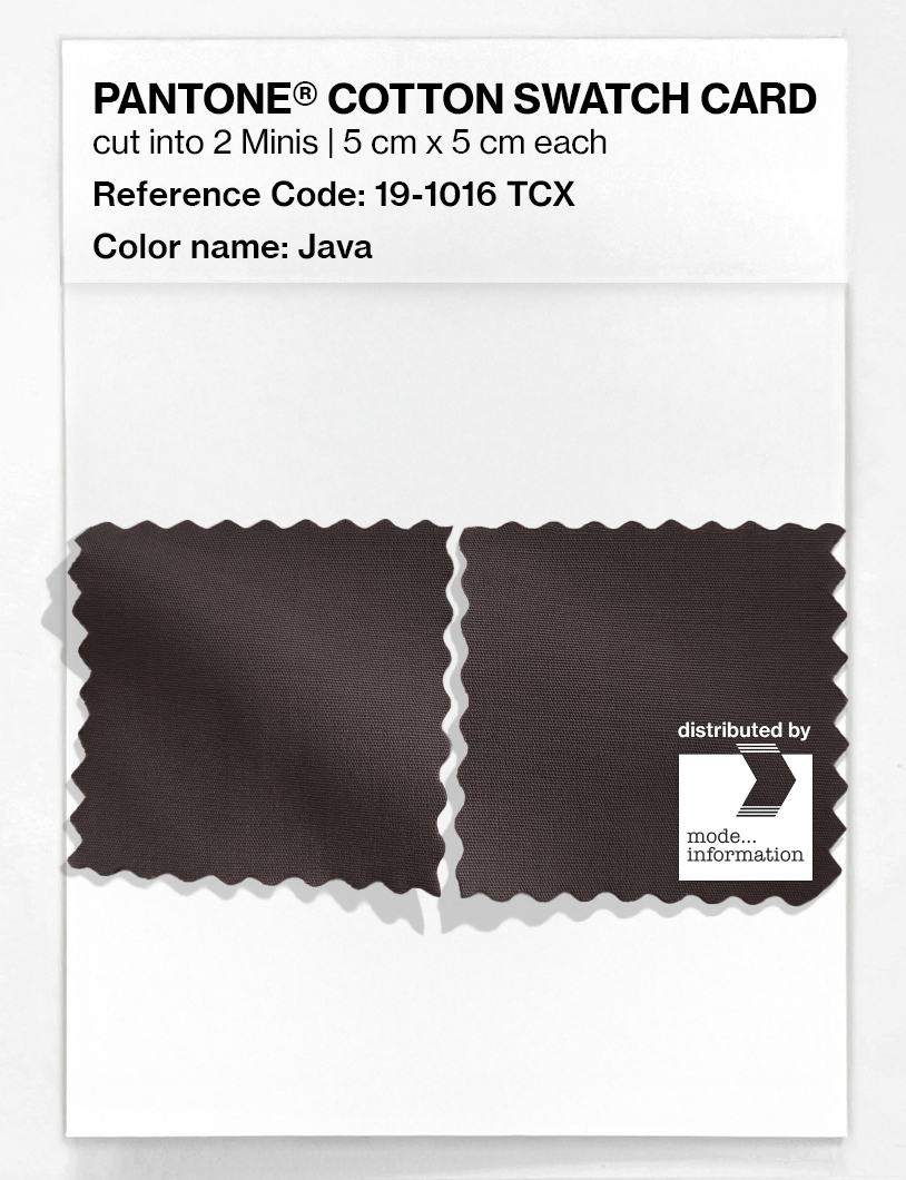 Product image 4 of the product “PANTONE® COTTON SWATCH CARD 19-1016 TCX Java ”