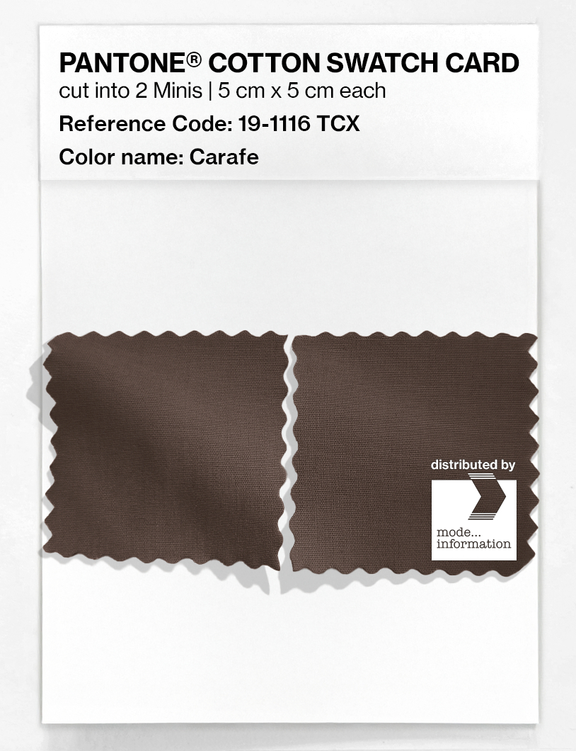 Product image 4 of the product “PANTONE® COTTON SWATCH CARD 19-1116 TCX Carafe ”