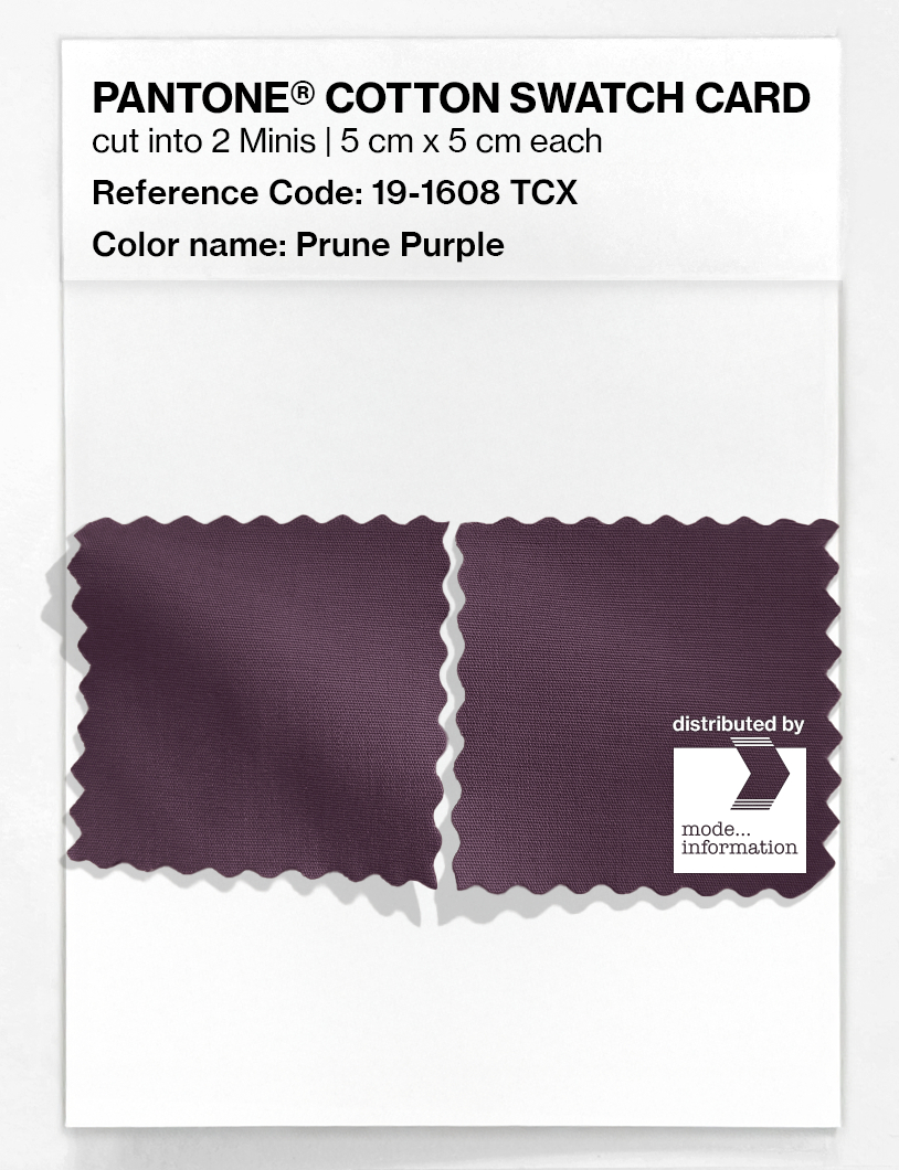 Artikelbild 4 des Artikels “PANTONE® COTTON SWATCH CARD 19-1608 TCX Prune Purple “