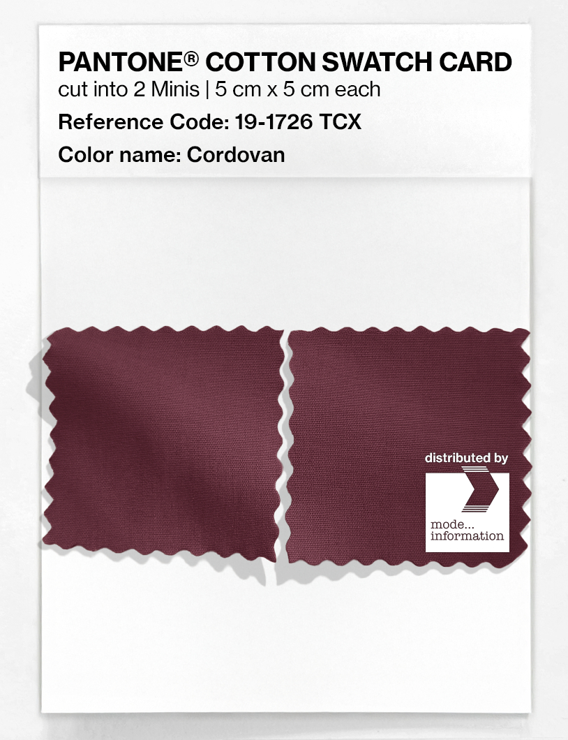Artikelbild 4 des Artikels “PANTONE® COTTON SWATCH CARD 19-1726 TCX Cordovan “