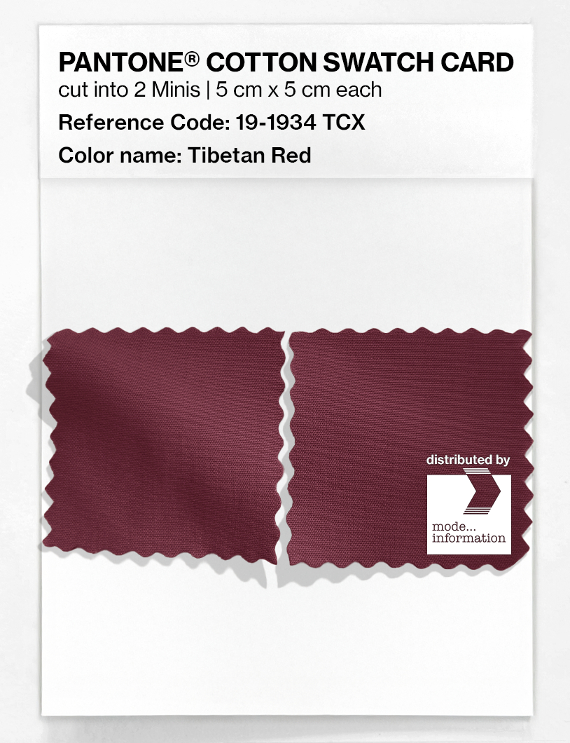 Artikelbild 4 des Artikels “PANTONE® COTTON SWATCH CARD 19-1934 TCX Tibetan Red “