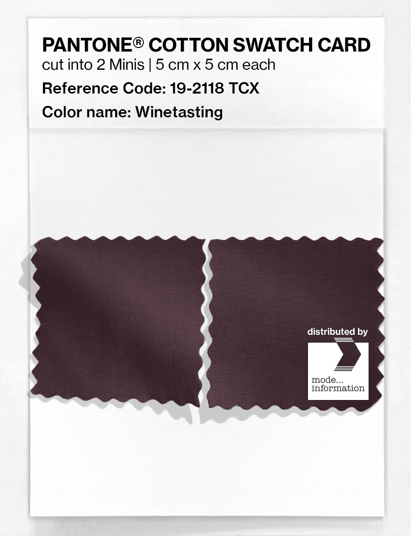 Artikelbild 4 des Artikels “PANTONE® COTTON SWATCH CARD 19-2118 TCX Winetasting “
