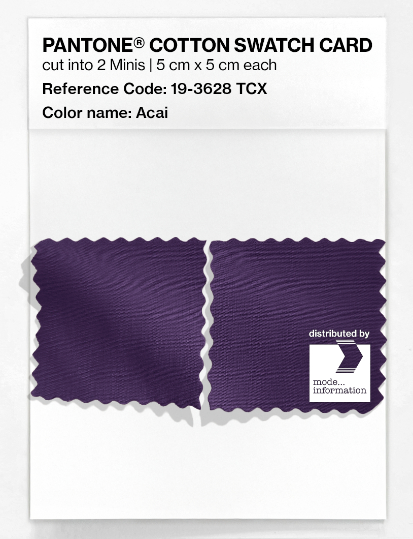 Artikelbild 4 des Artikels “PANTONE® COTTON SWATCH CARD 19-3628 TCX Acai “