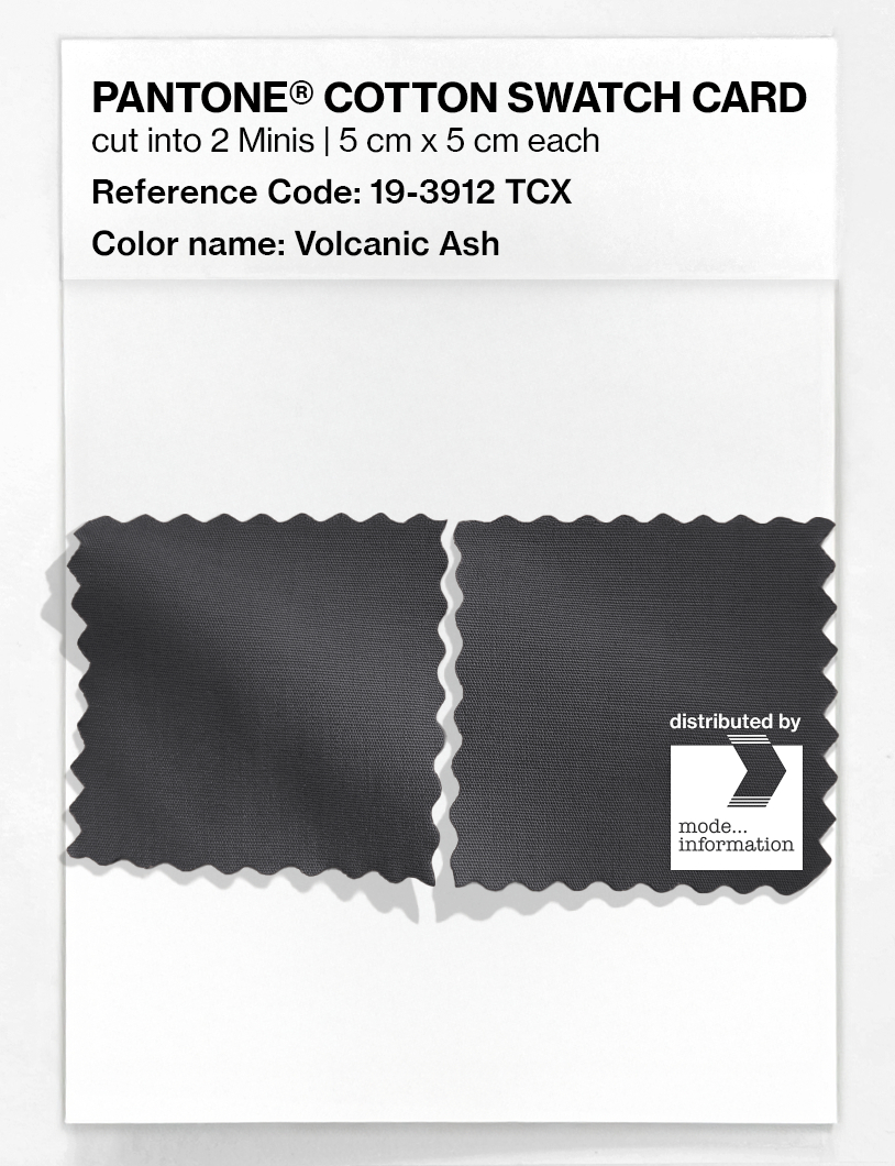 Product image 4 of the product “PANTONE® COTTON SWATCH CARD 19-3912 TCX Volcanic Ash ”