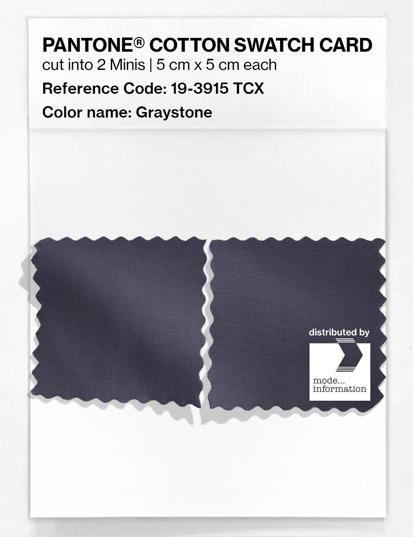 Product image 4 of the product “PANTONE® COTTON SWATCH CARD 19-3915 TCX Graystone ”