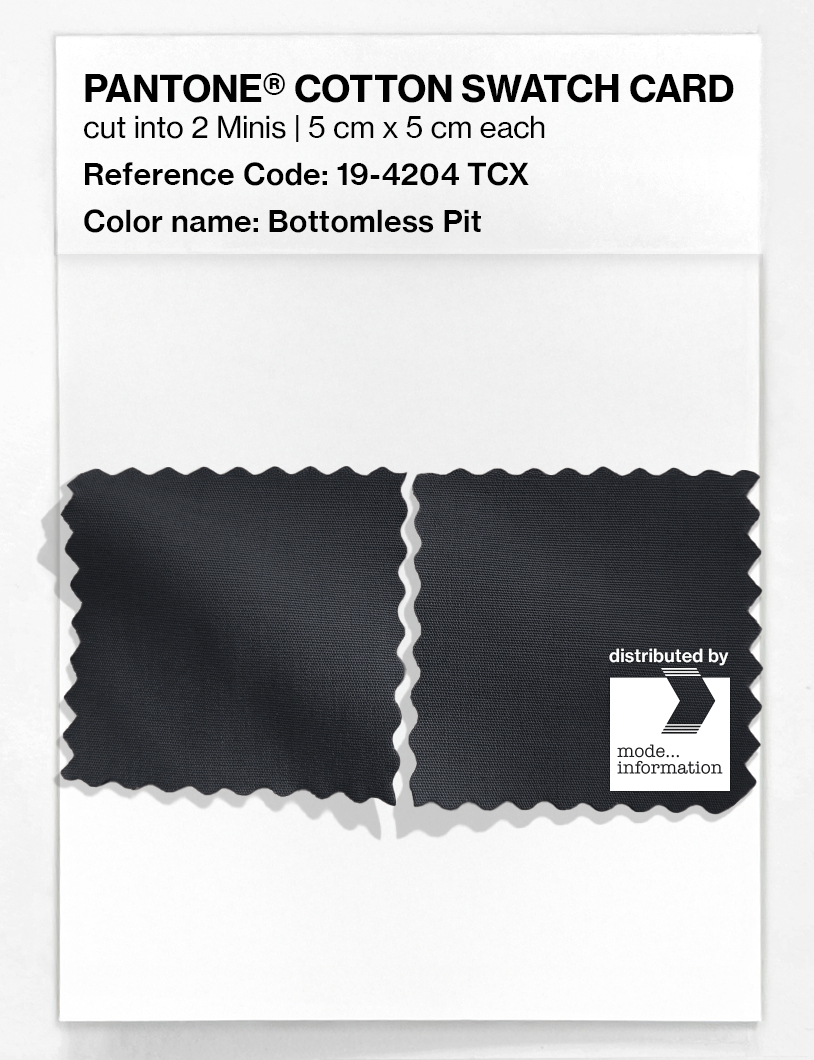 Artikelbild 4 des Artikels “PANTONE® COTTON SWATCH CARD 19-4204 TCX Bottomless Pit “
