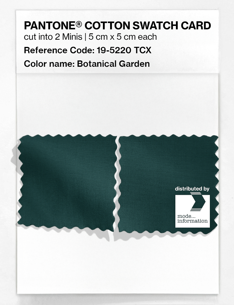 Artikelbild 4 des Artikels “PANTONE® COTTON SWATCH CARD 19-5220 TCX Botanical Garden “