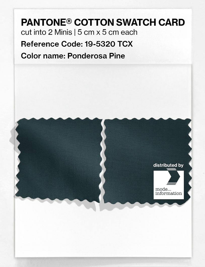 Product image 4 of the product “PANTONE® COTTON SWATCH CARD 19-5320 TCX Ponderosa Pine ”