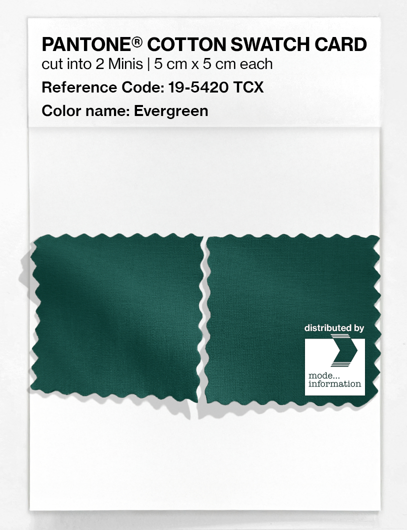 Product image 4 of the product “PANTONE® COTTON SWATCH CARD 19-5420 TCX Evergreen ”