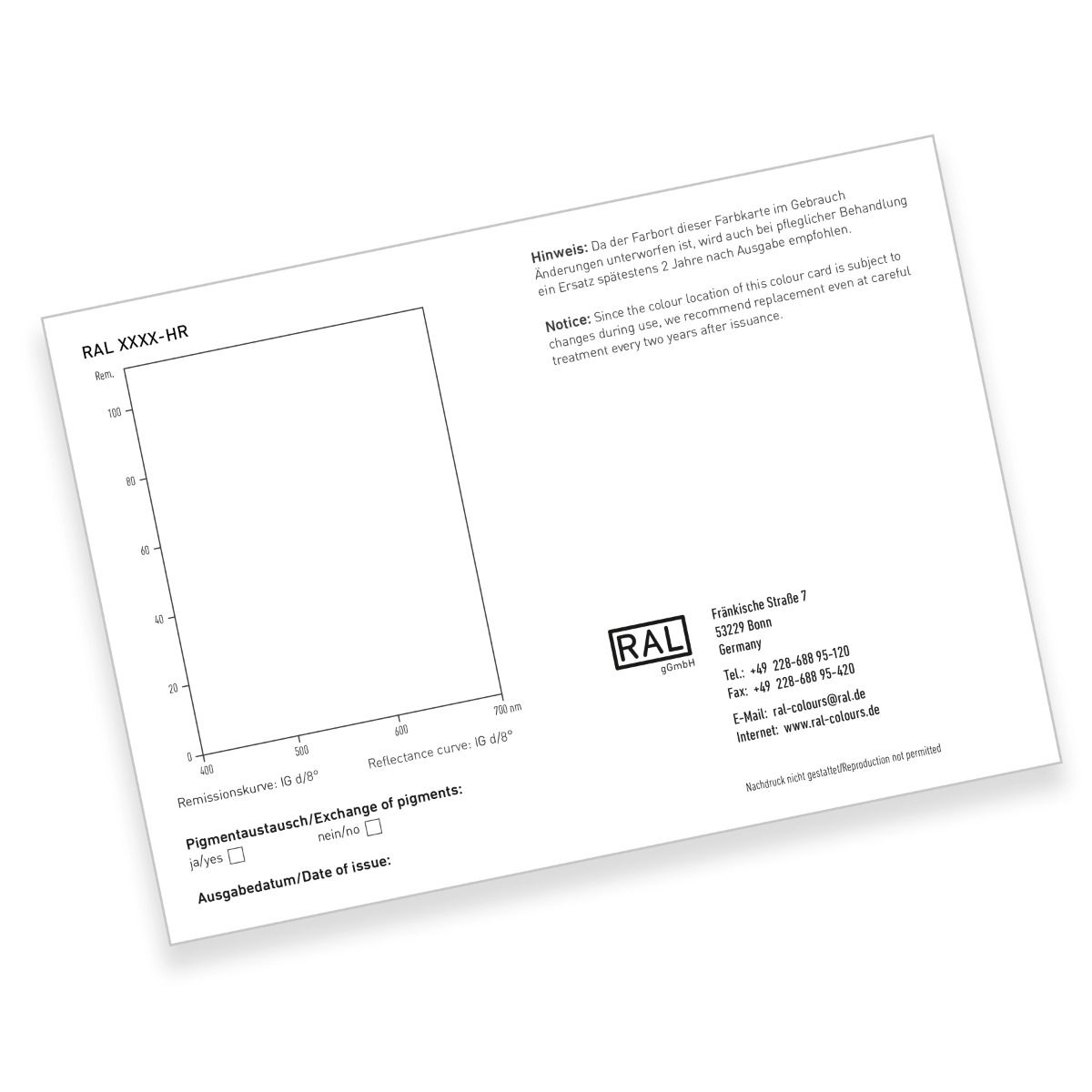 Artikelbild 4 des Artikels “RAL 840-HR Farbprimärstandard-Set | 216 RAL CLASSIC Standards in Seidenmatt “