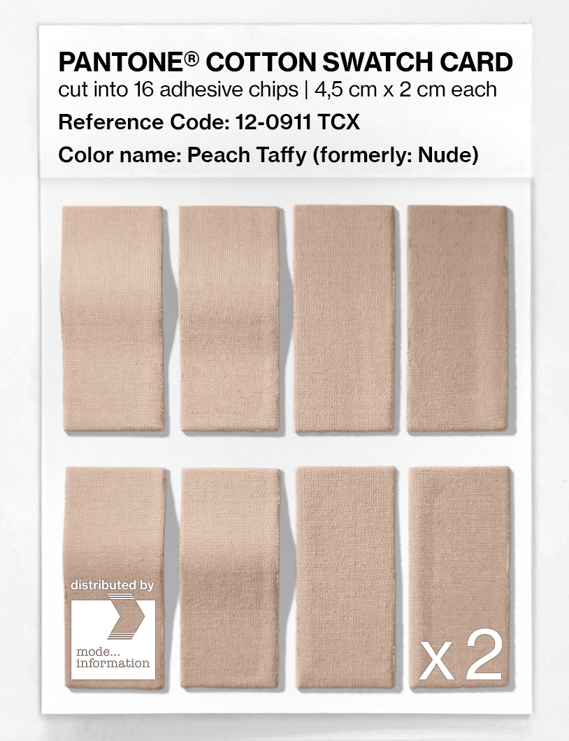Product image 5 of the product “PANTONE® COTTON SWATCH CARD 12-0911 TCX Peach Taffy ”