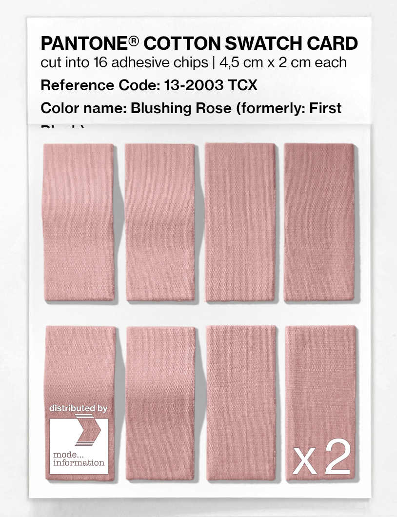 Product image 5 of the product “PANTONE® COTTON SWATCH CARD 13-2003 TCX Blushing Rose ”