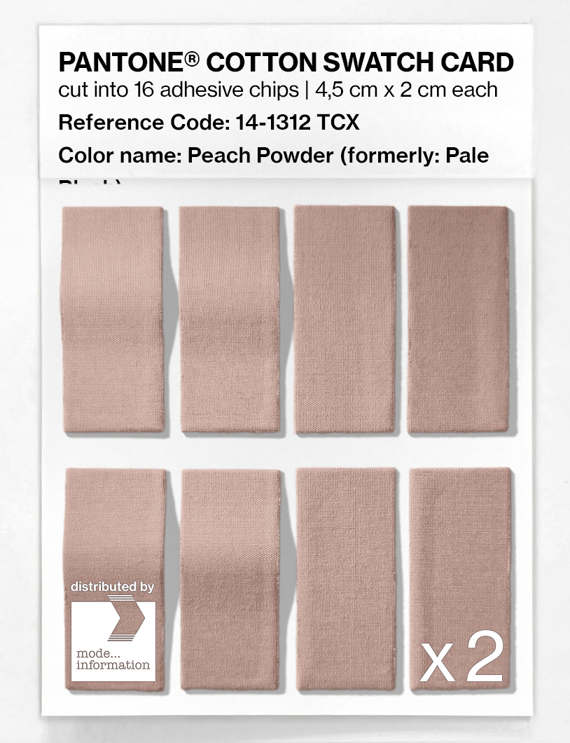 Product image 5 of the product “PANTONE® COTTON SWATCH CARD 14-1312 TCX Peach Powder ”