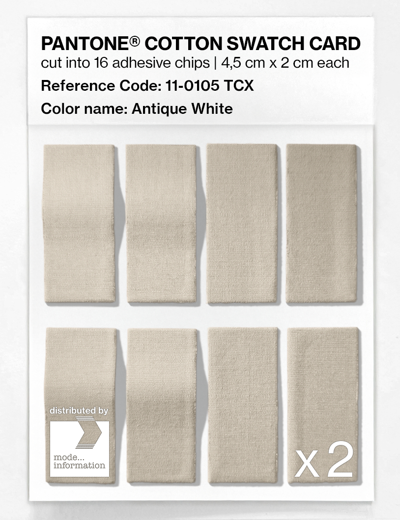 Artikelbild 5 des Artikels “PANTONE® COTTON SWATCH CARD 11-0105 TCX Antique White “