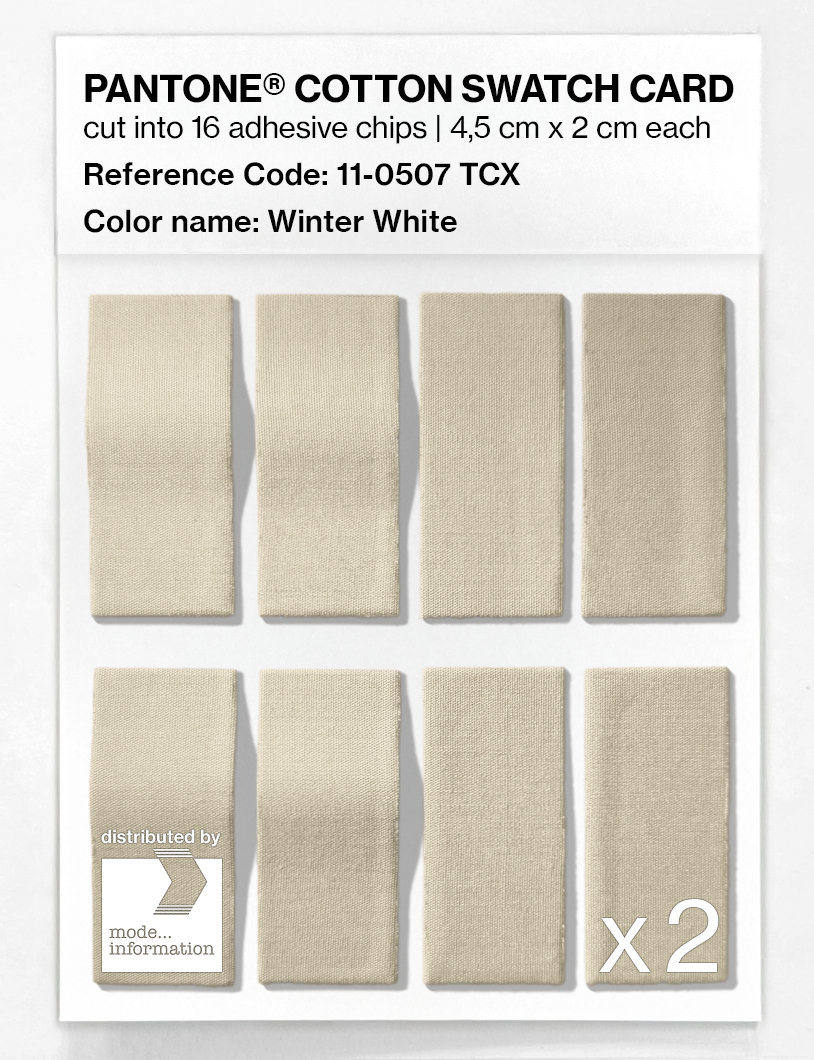 Artikelbild 5 des Artikels “PANTONE® COTTON SWATCH CARD 11-0507 TCX Winter White “