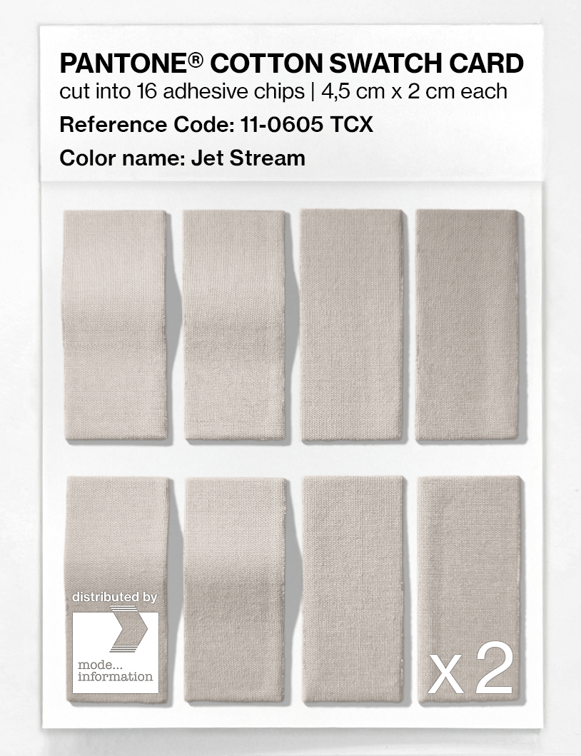 Artikelbild 5 des Artikels “PANTONE® COTTON SWATCH CARD 11-0605 TCX Jet Stream “