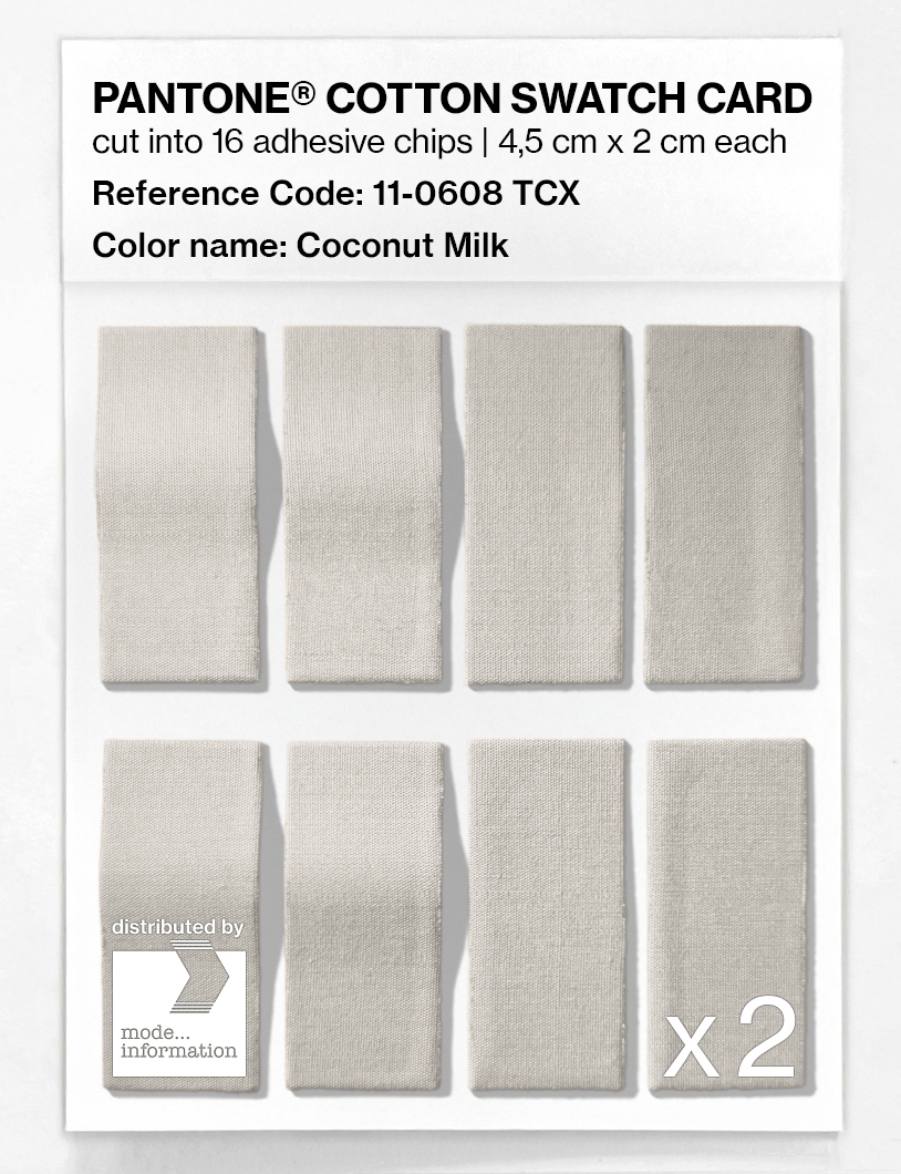 Artikelbild 5 des Artikels “PANTONE® COTTON SWATCH CARD 11-0608 TCX Coconut Milk “