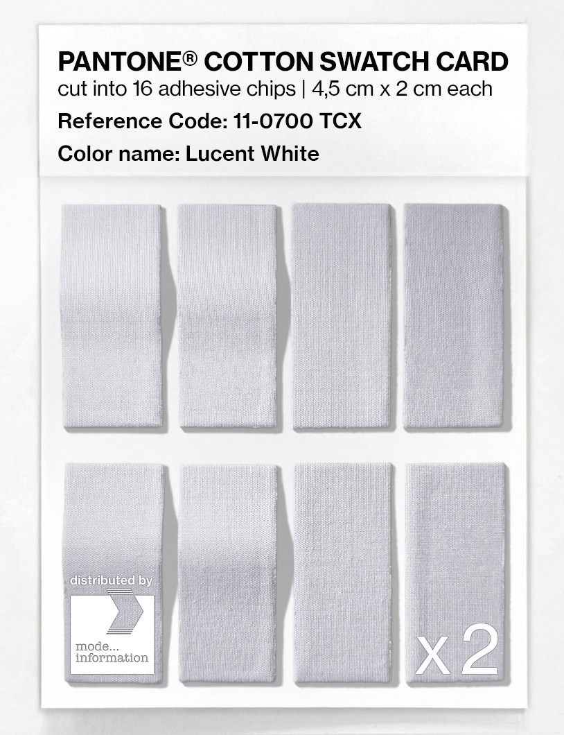 Artikelbild 5 des Artikels “PANTONE® COTTON SWATCH CARD 11-0700 TCX Lucent White “