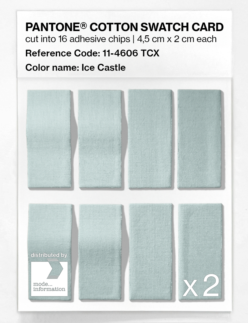 Product image 5 of the product “PANTONE® COTTON SWATCH CARD 11-4606 TCX Ice Castle ”