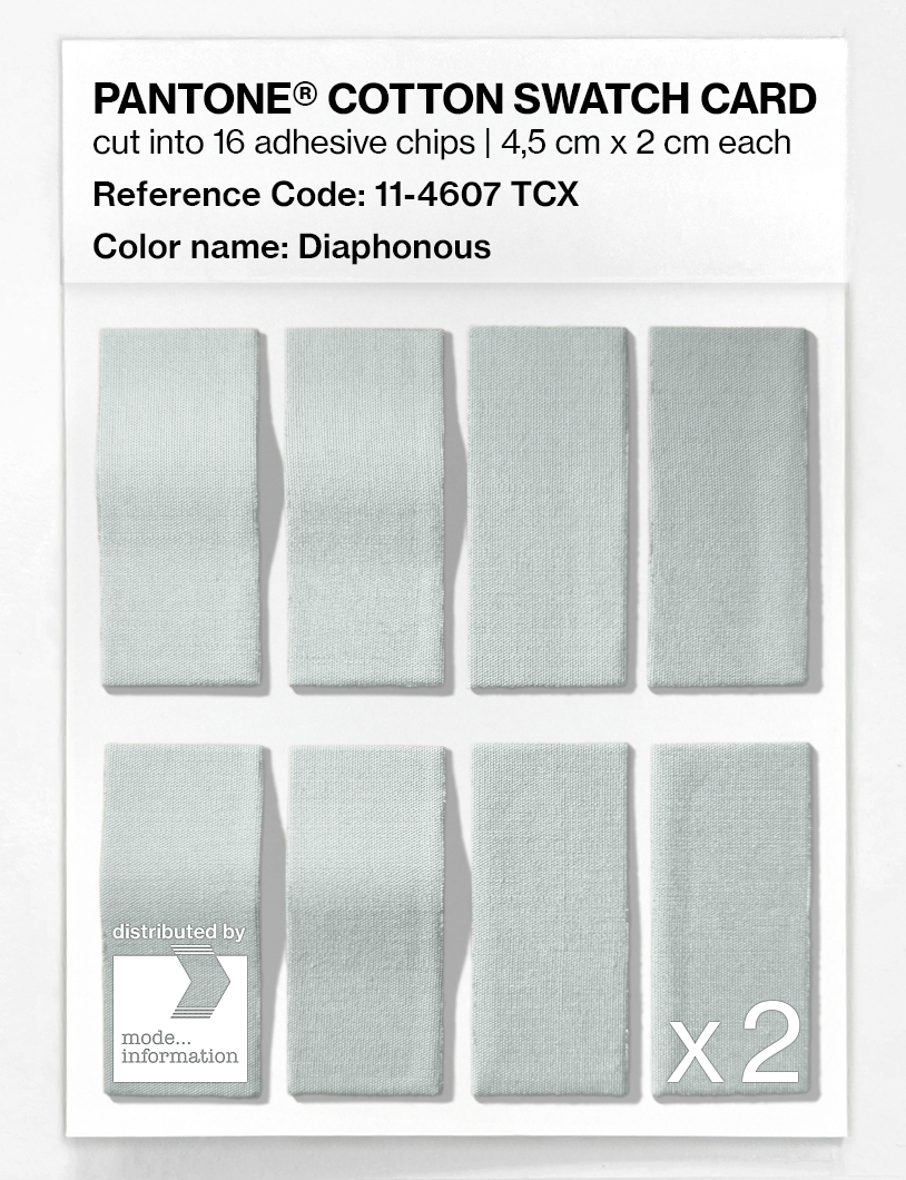 Product image 5 of the product “PANTONE® COTTON SWATCH CARD 11-4607 TCX Diaphonous ”