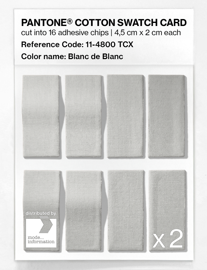 Artikelbild 5 des Artikels “PANTONE® COTTON SWATCH CARD 11-4800 TCX Blanc de Blanc “